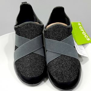 Crocs Swiftwater Cross Straps Pull-on Black  Gray color #6